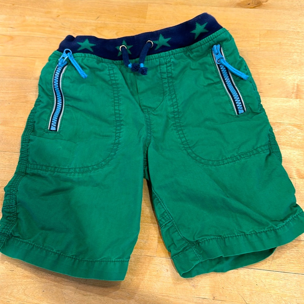 Mini Boden 5Y Green Shorts